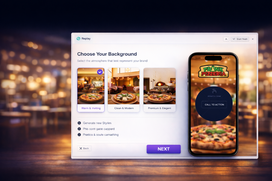 Replay campaign wizard — choose your background